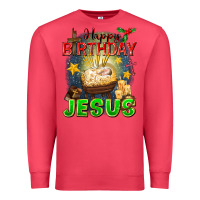 Cardinal happy birthday jesus Premium Sweatshirt - FaDigitalArtStudio