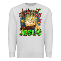 Dove Grey happy birthday jesus Premium Sweatshirt - FaDigitalArtStudio