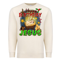 Sandshell happy birthday jesus Premium Sweatshirt - FaDigitalArtStudio