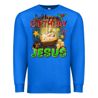 True Royal happy birthday jesus Premium Sweatshirt - FaDigitalArtStudio