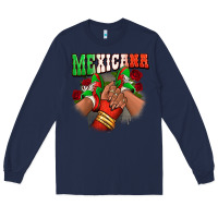 Navy Mexicana sneakers Long Sleeve Tee - RanaPortraitStore