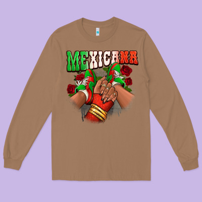 Mexicana Sneakers Long Sleeve Tee Designed By Ranaportraitstore