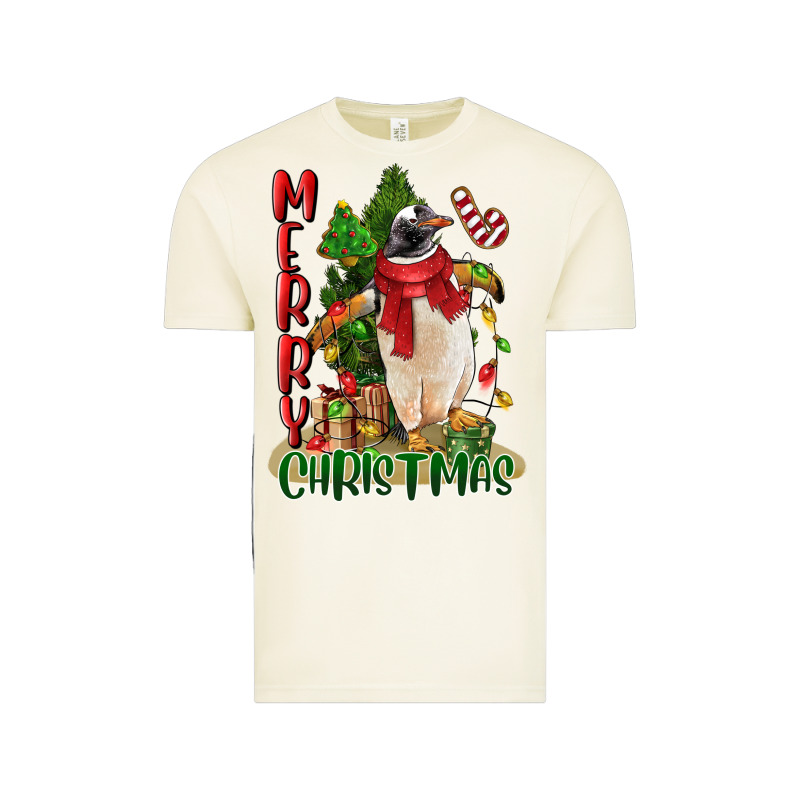 Merry Christmas Penguin Vintage Tee by LillyAllenDesigns | Teevron