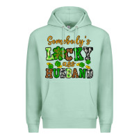 Seafoam St. Patrick's Somebody's lucky as husband Premium Hoodie - OliviaCreatesArt