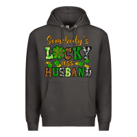 Smoke St. Patrick's Somebody's lucky as husband Premium Hoodie - OliviaCreatesArt