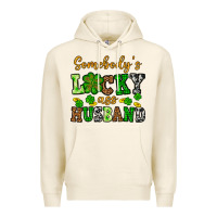Tofu St. Patrick's Somebody's lucky as husband Premium Hoodie - OliviaCreatesArt