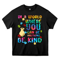 Black in a world where you can be anything Heavy Core Tee - MaliasSmallBusiness