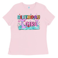 Bubblegum Pink birthday girl Ladies Tee - MaliasSmallBusiness