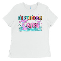 White birthday girl Ladies Tee - MaliasSmallBusiness