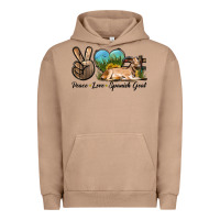 Pigment Burro Peace Love Spanish Goat Urban Hoodie - LillyAllenDesigns