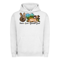 Pigment Lunar Rock Peace Love Spanish Goat Urban Hoodie - LillyAllenDesigns