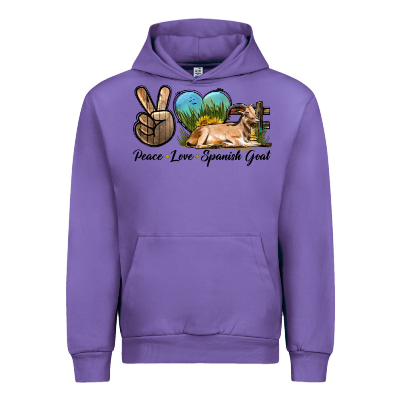 Peace Love Spanish Goat Urban Hoodie by LillyAllenDesigns | Teevron