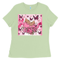 Matcha breast cancer nails hope Ladies Tee - MaliasSmallBusiness