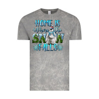 Cloud Rock Home Is Where The Snow Falls Winter Penguin Vintage Tee - LillyAllenDesigns