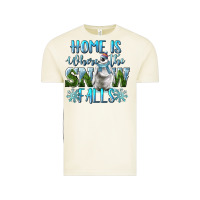 Vintage Arctic Home Is Where The Snow Falls Winter Penguin Vintage Tee - LillyAllenDesigns