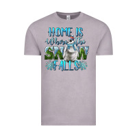 Vintage Zinc Home Is Where The Snow Falls Winter Penguin Vintage Tee - LillyAllenDesigns