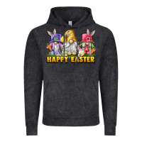 Vintage Black Happy Easter gnomies Vintage Hoodie - LillyAllenDesigns