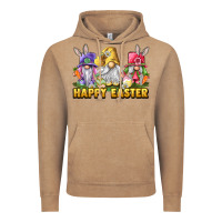 Vintage Coffee Happy Easter gnomies Vintage Hoodie - LillyAllenDesigns