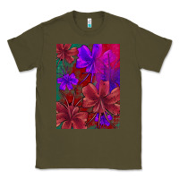Army Green floral pattern Classic Tee - JahusDesignShop