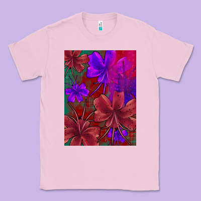 Floral Pattern Classic Tee Designed By Jahusdesignshop