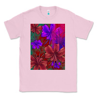 Bubblegum Pink floral pattern Classic Tee - JahusDesignShop