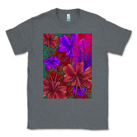 Charcoal Heather floral pattern Classic Tee - JahusDesignShop