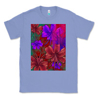 Colony Blue floral pattern Classic Tee - JahusDesignShop
