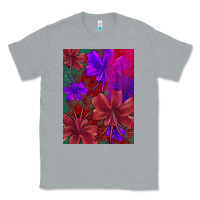 Heather Grey floral pattern Classic Tee - JahusDesignShop