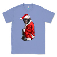 Colony Blue Chimpanzee With Santa Clothes Classic Tee - LillyAllenDesigns