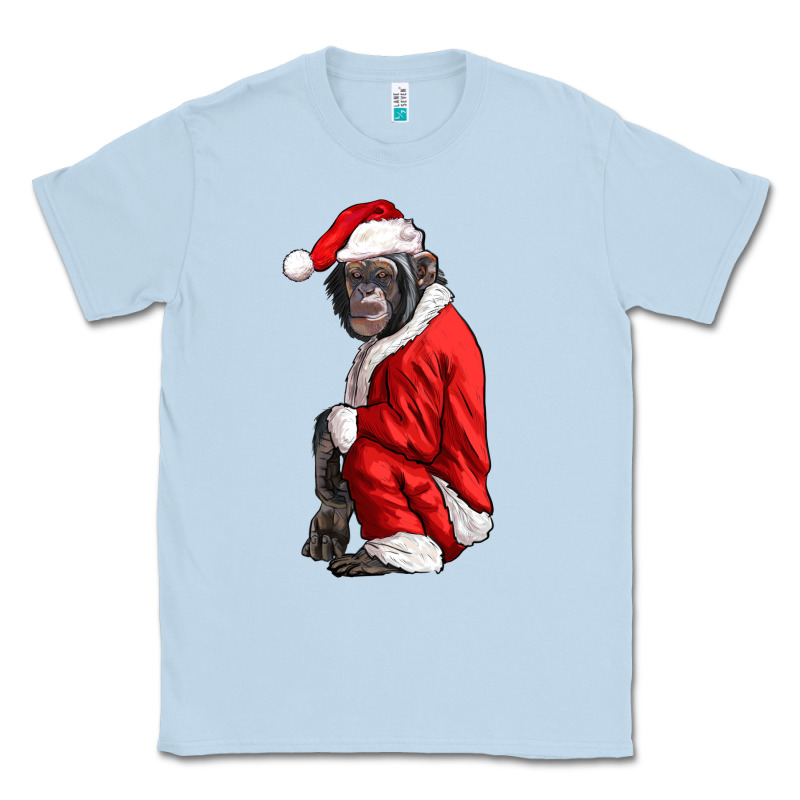 Chimpanzee With Santa Clothes Classic Tee by LillyAllenDesigns | Teevron