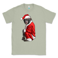 Matcha Chimpanzee With Santa Clothes Classic Tee - LillyAllenDesigns