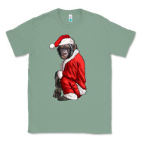 Sage Chimpanzee With Santa Clothes Classic Tee - LillyAllenDesigns