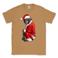 Toasted Coconut Chimpanzee With Santa Clothes Classic Tee - LillyAllenDesigns