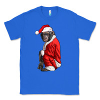True Royal Chimpanzee With Santa Clothes Classic Tee - LillyAllenDesigns