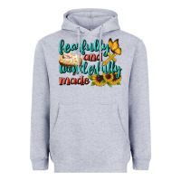 Heather Grey Fearfully And Wonderfully Made Heavyweight Hoodie - BundleAndBundleShop
