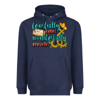 Navy Fearfully And Wonderfully Made Heavyweight Hoodie - BundleAndBundleShop
