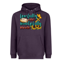 Plum Fearfully And Wonderfully Made Heavyweight Hoodie - BundleAndBundleShop