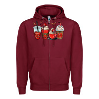 Ladybug Coffee Cups Zipper Hoodie | Teevron