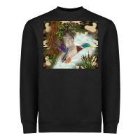 Black duck hunting Heavyweight Sweatshirt - TumblerDesignByShophia