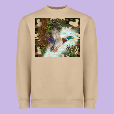 Duck Hunting Heavyweight Sweatshirt Designed By Tumblerdesignbyshophia