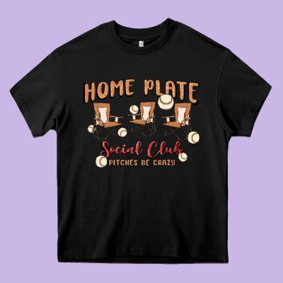 Glitter Baseball Heavy Core Tee Designed By Maliassmallbusiness