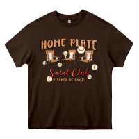 Chocolate Brown glitter baseball Heavy Core Tee - MaliasSmallBusiness