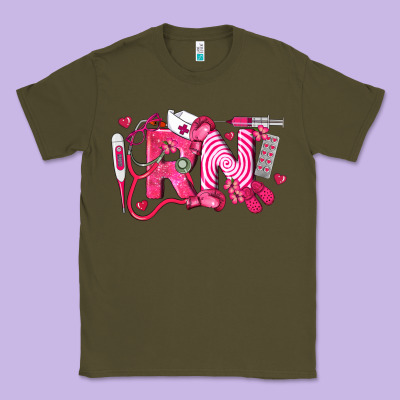 Rn Breast Cancer Registered Nurse Classic Tee Designed By Lillyallendesigns