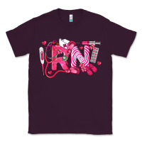 Plum rn breast cancer registered nurse Classic Tee - LillyAllenDesigns