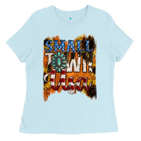 Baby Blue small town usa gemstone Ladies Tee - Jasminsmagicworld