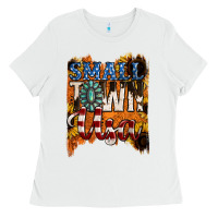 White small town usa gemstone Ladies Tee - Jasminsmagicworld