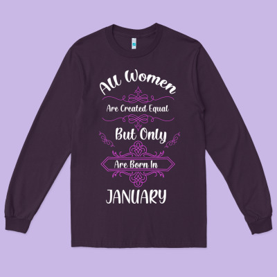 Legends Are Born In January Shirt Long Sleeve Tee Designed By Bettercallsaul