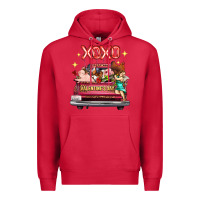 Cardinal Valentine's Day Truck Farm Animals Cupid XOXO Premium Hoodie - FaDigitalArtStudio