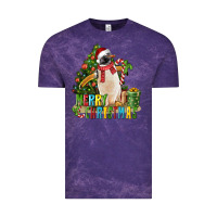 Cloud Purple Merry Christmas Penguin Vintage Tee - LillyAllenDesigns