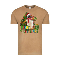Vintage Camel Merry Christmas Penguin Vintage Tee - LillyAllenDesigns